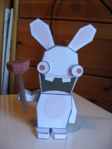 img_4335 Lapin crétin papercraft