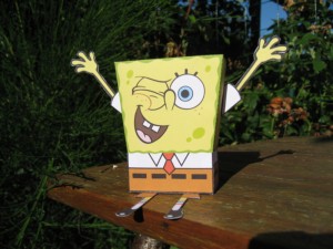Bob l\'éponge papertoy