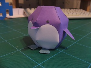 Zoogu penguin papertoy Zoogu penguin papertoy
