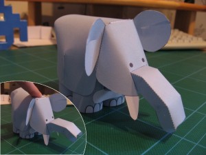 Mobile Elephant papercraft Mobile Elephant papercraft