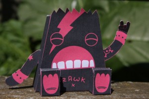 Double rock part2 papertoy Let's rock papertoy