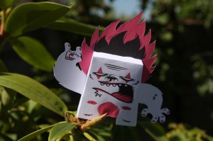 Double rock lion papercraft Lets rock lion papercraft